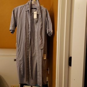 Polo button down collar dress